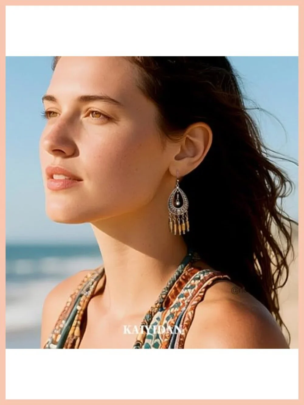 Boho Dangle Earrings for Women Trendy Handmade Long Drop Summer Jewelry Gift
